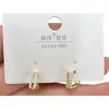 Mucci plata S925 oro con diamantes pendientes estilo tarjeta moda orillos mujer simple y versátil tendencia accesorios Item Picture